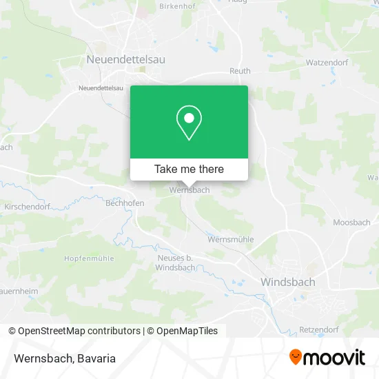 Карта Wernsbach