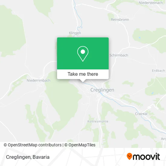 Карта Creglingen