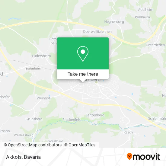Карта Akkols