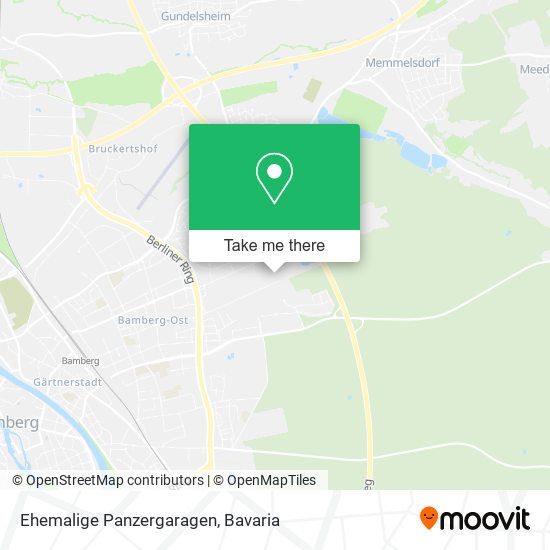 Ehemalige Panzergaragen map