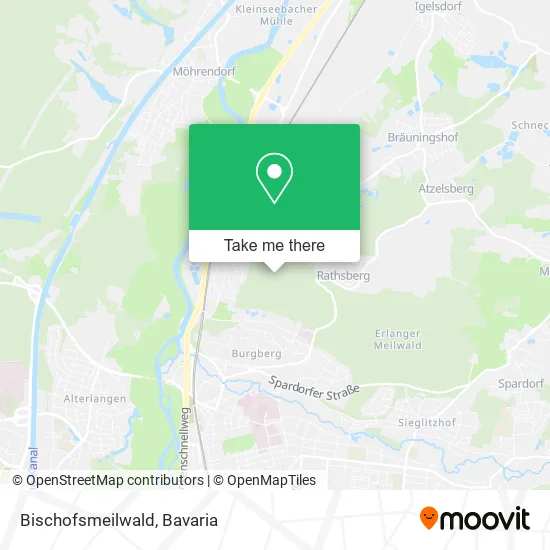 Карта Bischofsmeilwald