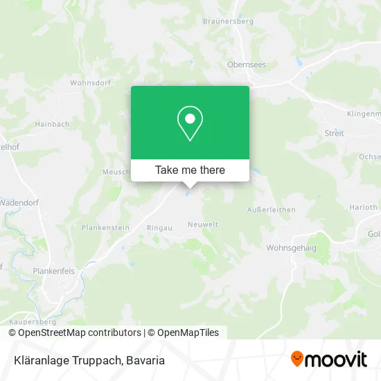 Карта Kläranlage Truppach