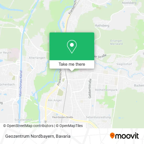 Карта Geozentrum Nordbayern