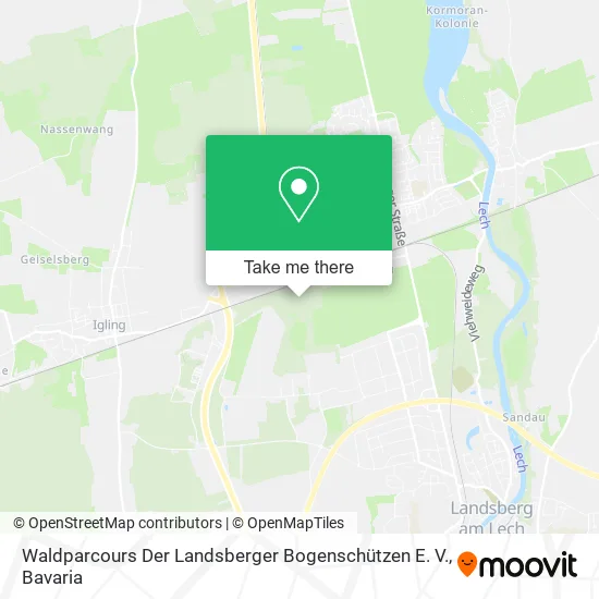 Карта Waldparcours Der Landsberger Bogenschützen E. V.