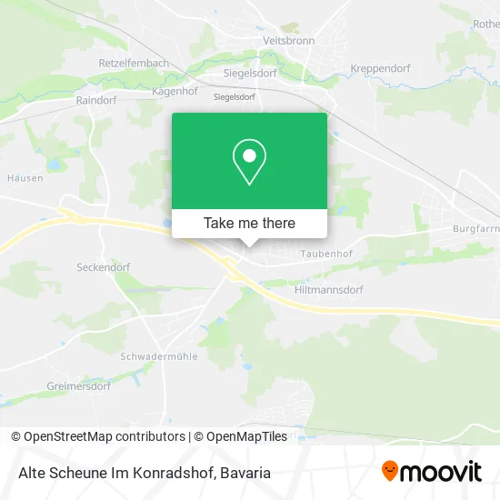 Карта Alte Scheune Im Konradshof