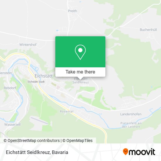 Eichstätt Seidlkreuz map