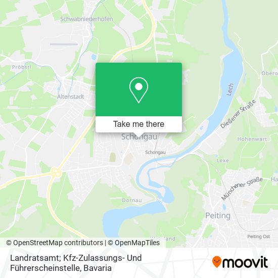 Landratsamt; Kfz-Zulassungs- Und Führerscheinstelle map