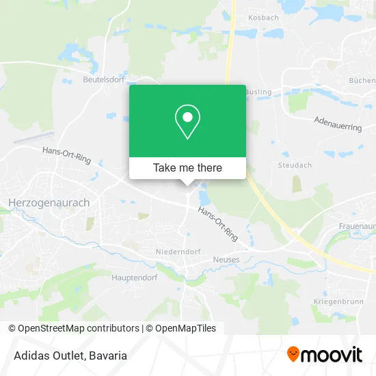 Карта Adidas Outlet