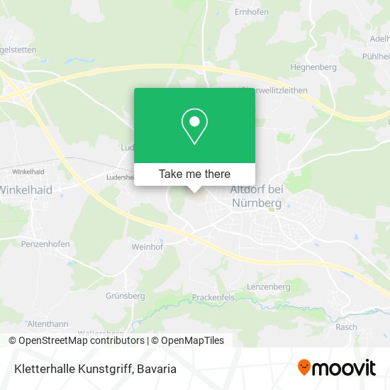 Kletterhalle Kunstgriff map