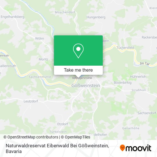 Карта Naturwaldreservat Eibenwald Bei Gößweinstein