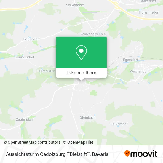 Карта Aussichtsturm Cadolzburg ""Bleistift""