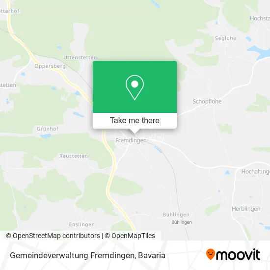 Карта Gemeindeverwaltung Fremdingen