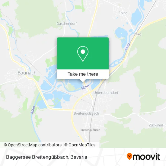 Карта Baggersee Breitengüßbach