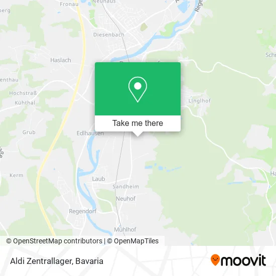 Карта Aldi Zentrallager
