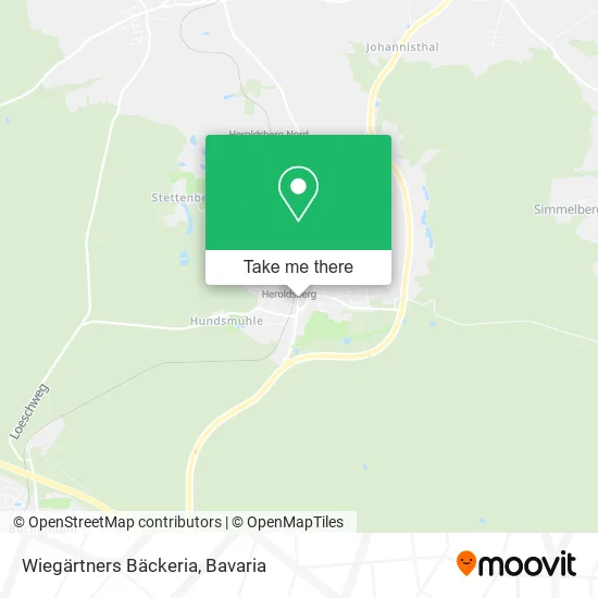 Карта Wiegärtners Bäckeria