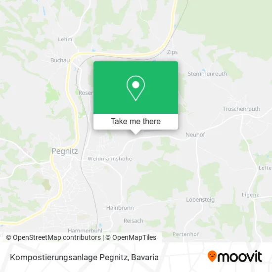 Карта Kompostierungsanlage Pegnitz
