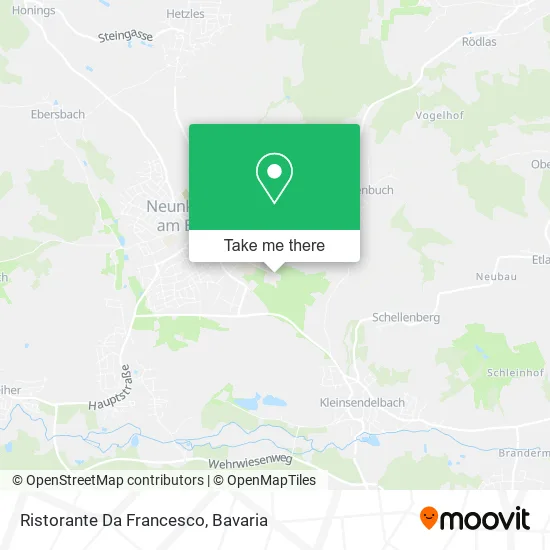 Карта Ristorante Da Francesco