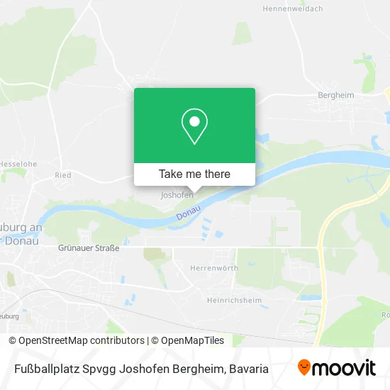Карта Fußballplatz Spvgg Joshofen Bergheim