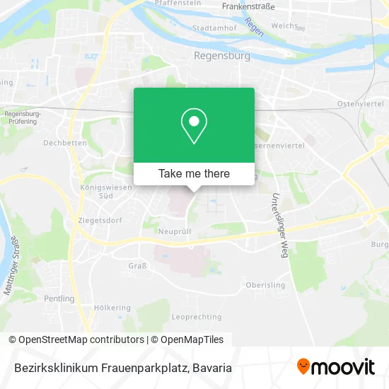 Карта Bezirksklinikum Frauenparkplatz
