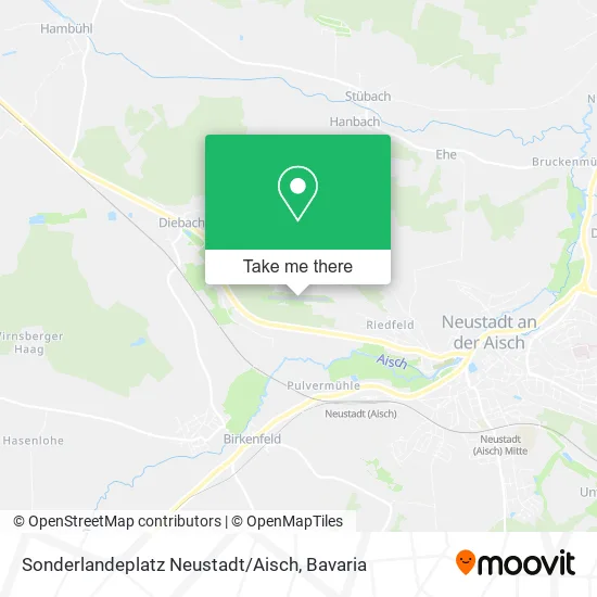 Карта Sonderlandeplatz Neustadt / Aisch