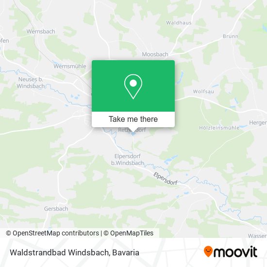 Waldstrandbad Windsbach map