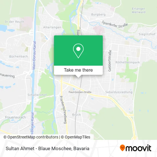 Карта Sultan Ahmet - Blaue Moschee