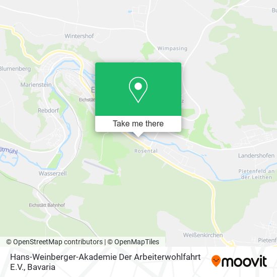 Карта Hans-Weinberger-Akademie Der Arbeiterwohlfahrt E.V.