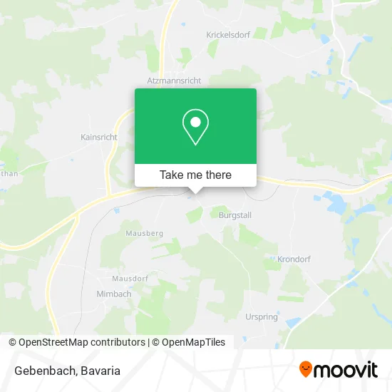 Карта Gebenbach