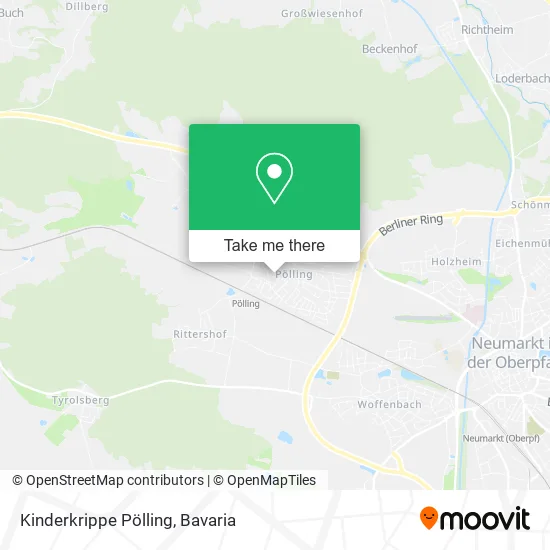 Карта Kinderkrippe Pölling