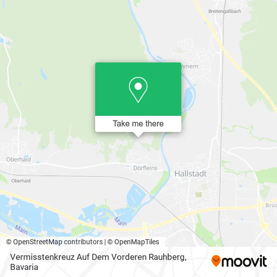 Карта Vermisstenkreuz Auf Dem Vorderen Rauhberg