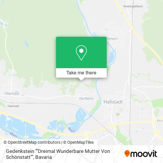 Карта Gedenkstein ""Dreimal Wunderbare Mutter Von Schönstatt""