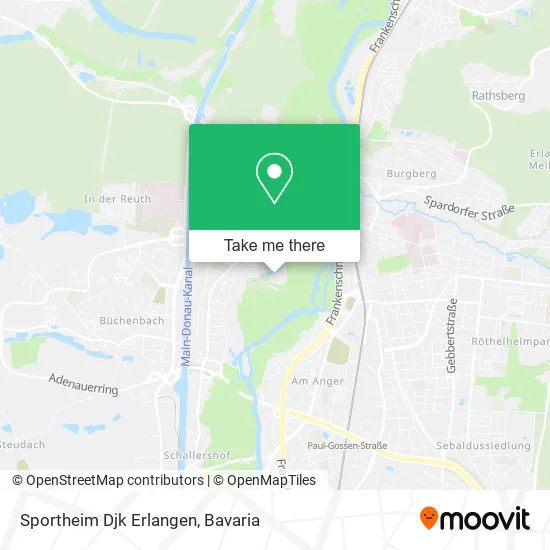 Карта Sportheim Djk Erlangen