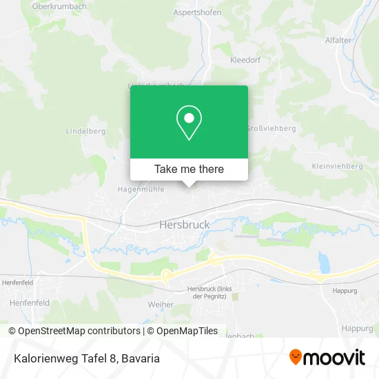 Карта Kalorienweg Tafel 8