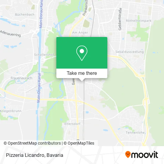 Карта Pizzeria Licandro