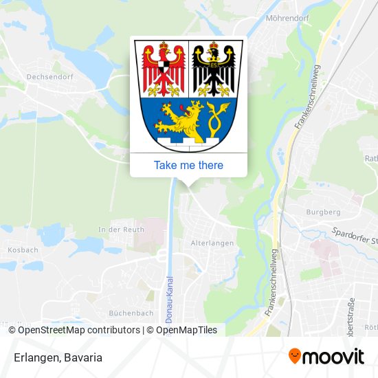 Erlangen map