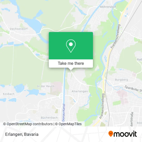 Карта Erlangen