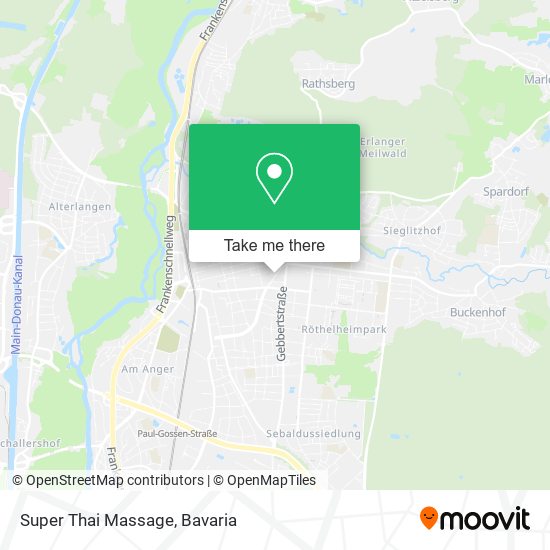 Super Thai Massage map