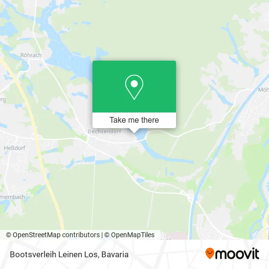 Карта Bootsverleih Leinen Los