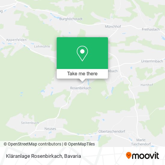 Kläranlage Rosenbirkach map