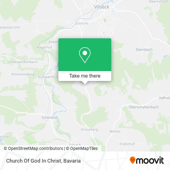 Church Of God In Christ map