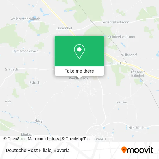 Карта Deutsche Post Filiale
