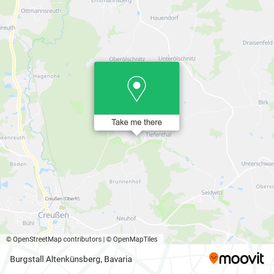 Burgstall Altenkünsberg map