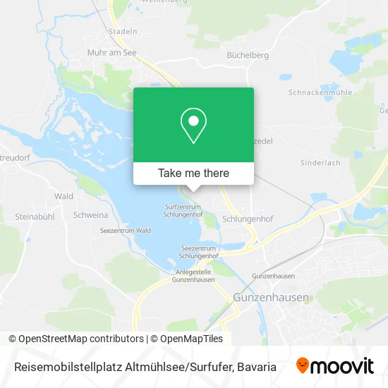 Карта Reisemobilstellplatz Altmühlsee / Surfufer