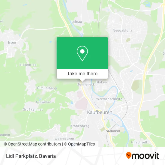 Карта Lidl Parkplatz