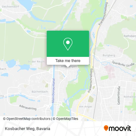 Kosbacher Weg map