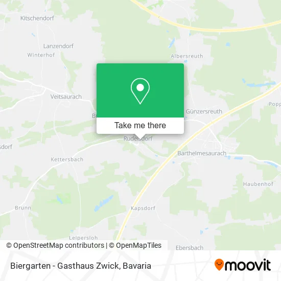 Карта Biergarten - Gasthaus Zwick