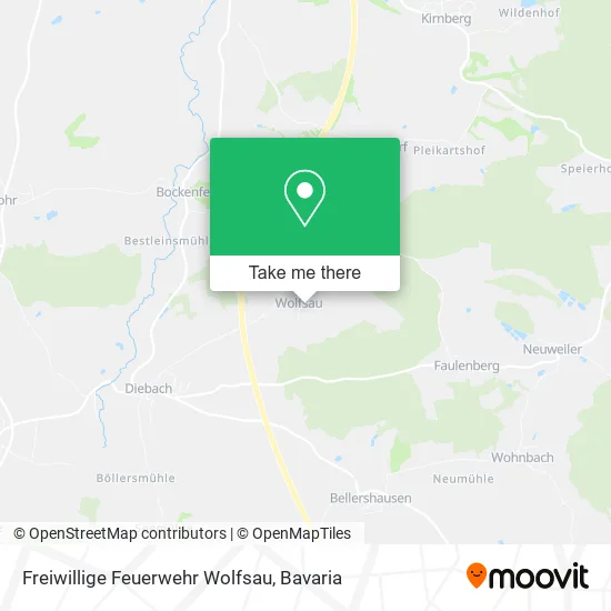 Карта Freiwillige Feuerwehr Wolfsau