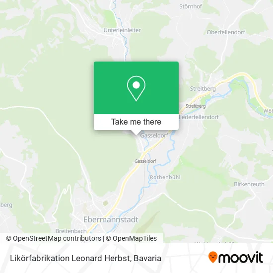 Карта Likörfabrikation Leonard Herbst