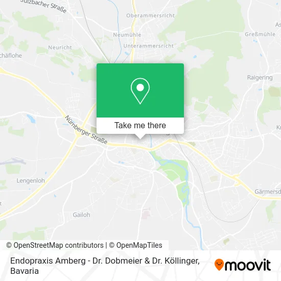 Карта Endopraxis Amberg - Dr. Dobmeier & Dr. Köllinger