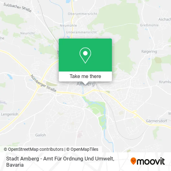 Карта Stadt Amberg - Amt Für Ordnung Und Umwelt